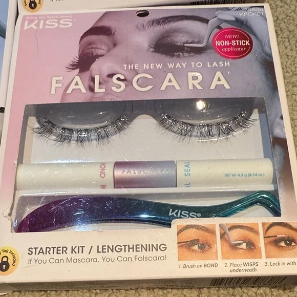 Kiss Falscara Lash Kit with Purple Applicator - new! - Picture 3 of 4